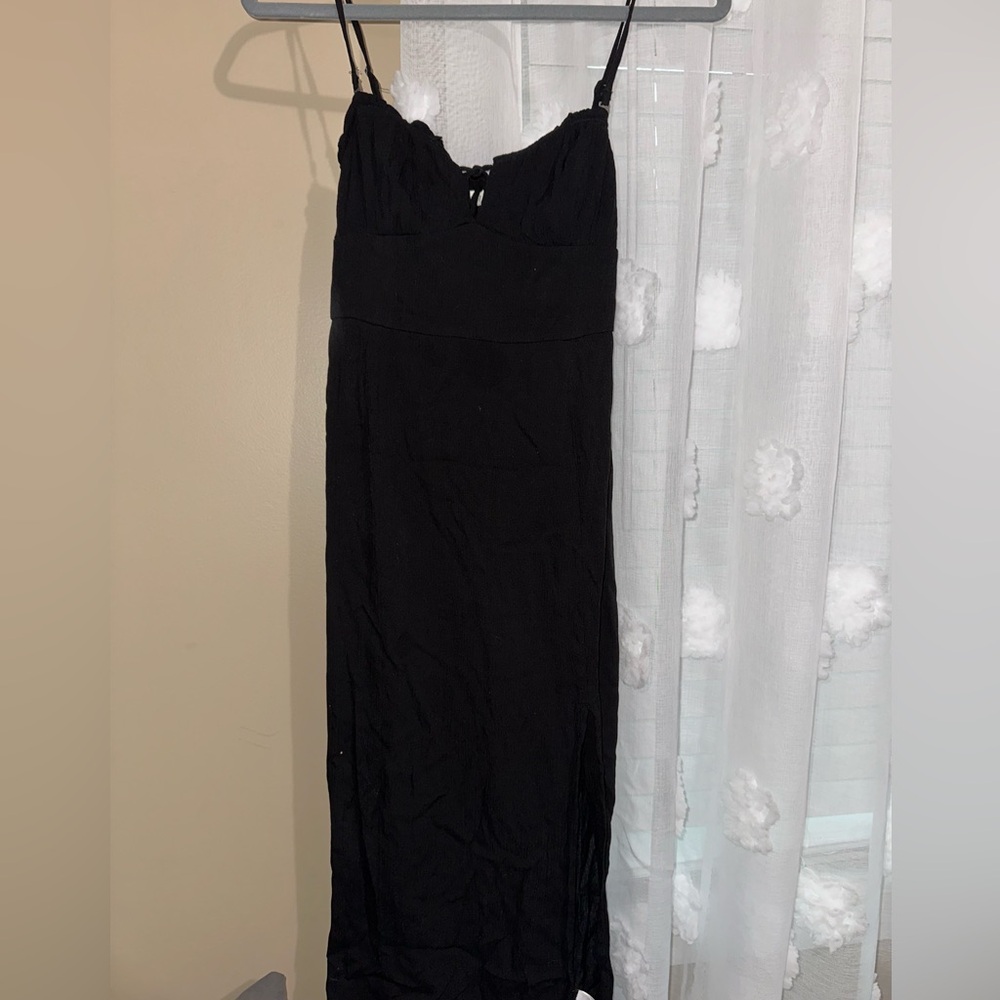 Aeropostale Black Spaghetti Strap Slip Dress